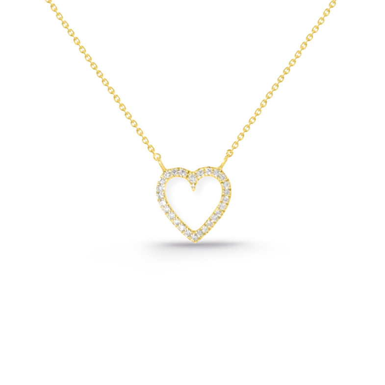Collar Oro Love Heart - Collares de Diamantes