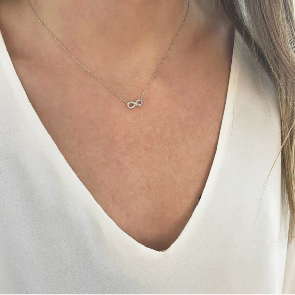 Diamant Halskette Mini Details Infinite - Diamant Halsketten