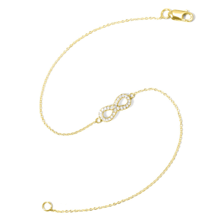 Pulsera Oro Infinito - Pulseras de Diamantes