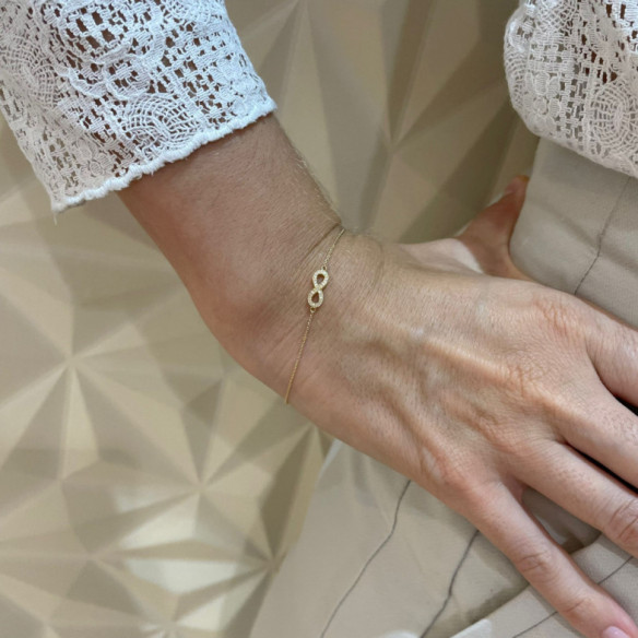Pulsera Oro Infinito - Pulseras de Diamantes