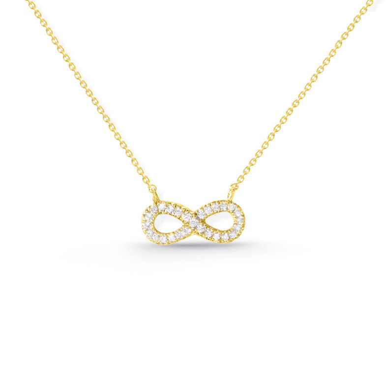 Collana con diamanti Infinity con mini dettagli - Collane di diamante