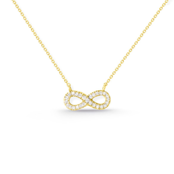 Collana con diamanti Infinity con mini dettagli - Collane di diamante