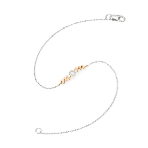 Bracciale in oro Mom Mama Mini Dettagli - Bracciali diamantati
