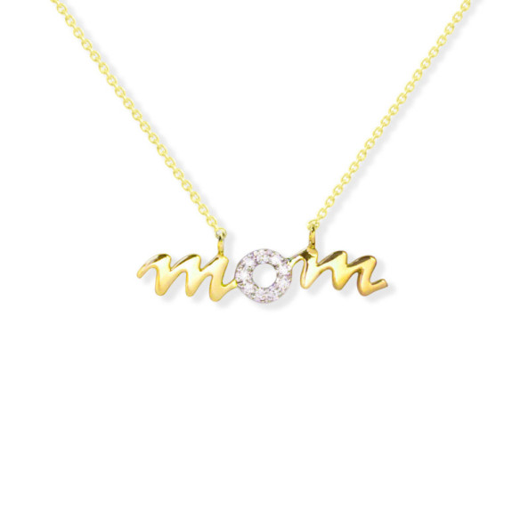 Collar Oro Mom Mama Mini Details - Collares de Diamantes