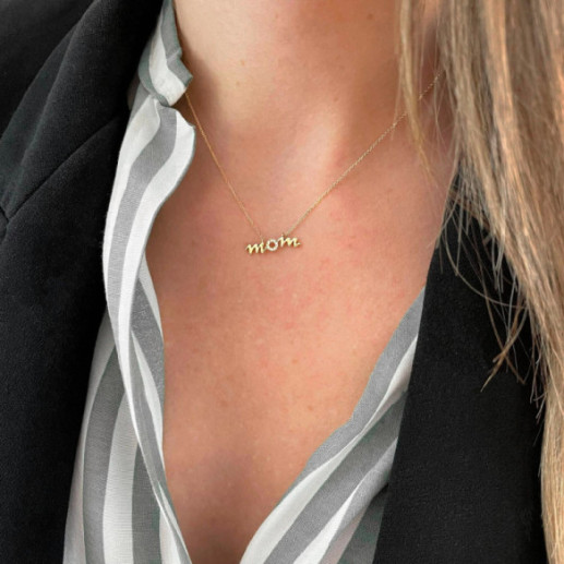 Mamma d'oro Mamma Mini dettagli - Collane di diamante 2