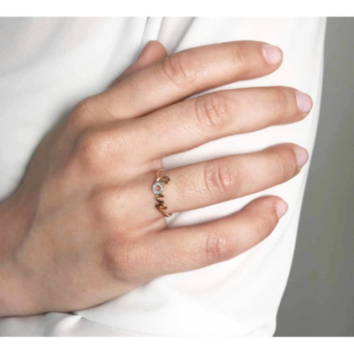 Love Mini Details Goldring - Brillant 2