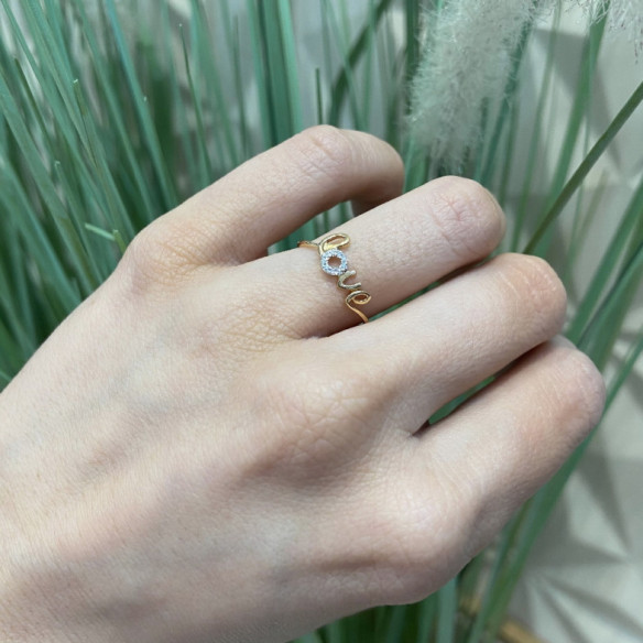 Anillo Oro Love Mini Details - Génial