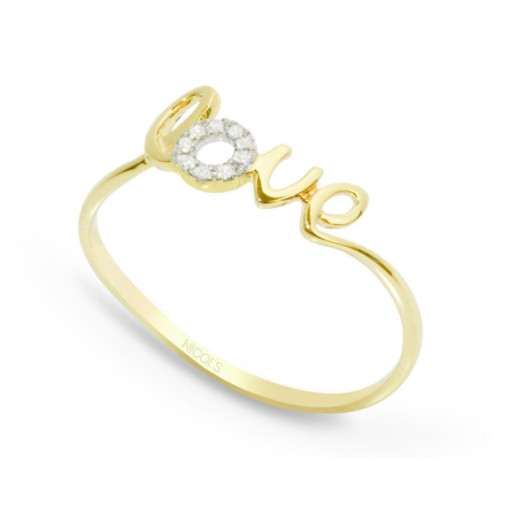 Anillo Oro Love Mini Details - Bagues de diamant