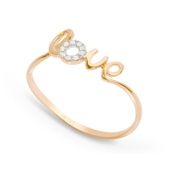 Anillo Oro Love Mini Details - Génial