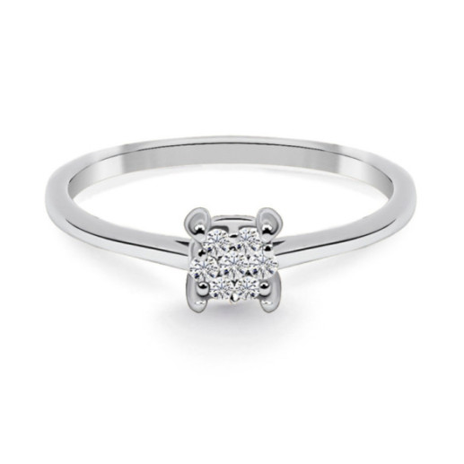 Anello di diamante di Gardenia 0.10 - ANELLI