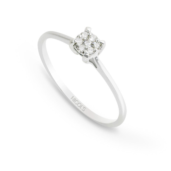Anillo Diamantes Gardenia 0.10 - ANILLOS