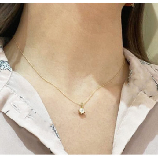 Collar Diamantes Gardenia 0.10 Oro Amarillo - Pendentifs de diamant 2