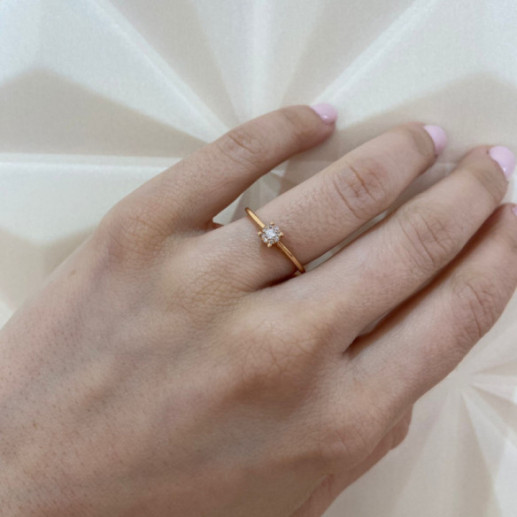 Goldring Diamanten Roseton Detail - Diamantringe 2