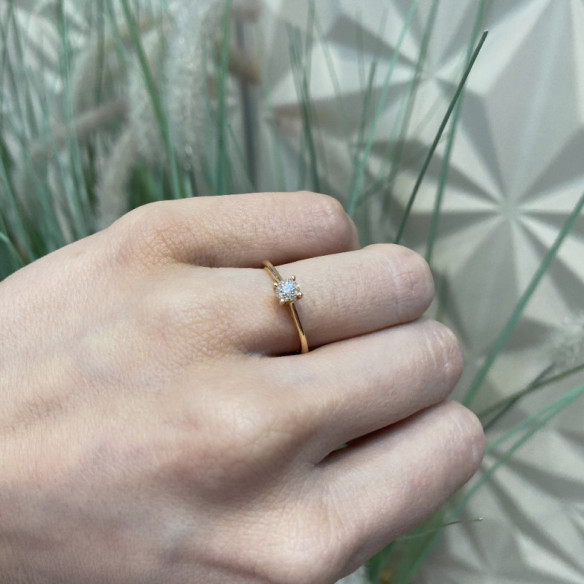 Goldring Diamanten Roseton Detail - Diamantringe