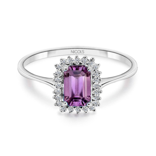 Amethyst and Diamonds Ring Candy - Rings