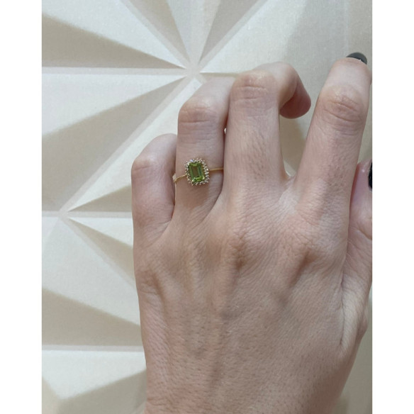 Anillo Peridoto y Diamantes Candy - Bagues Autres pierres précieuses