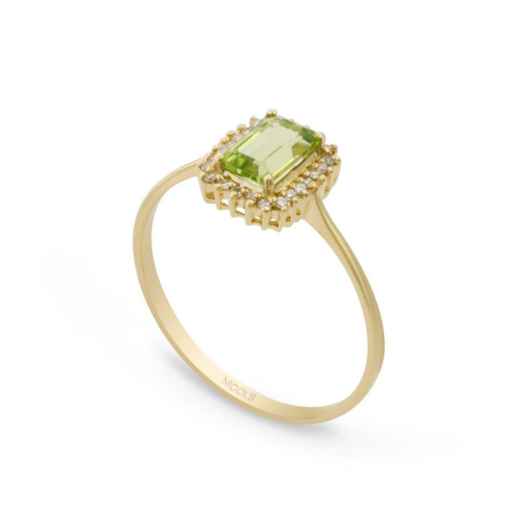 Anillo Peridoto y Diamantes Candy - Anillos Otras Piedras Preciosas
