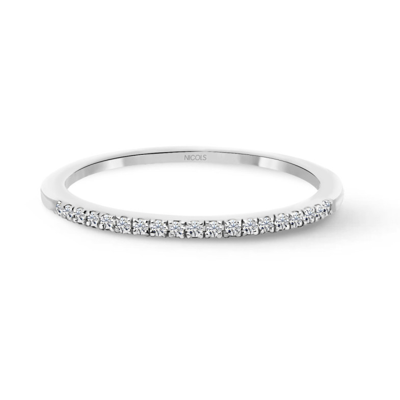 Anillo Diamantes Azalea 0.09 Oro Blanco - Alianzas de Brillantes