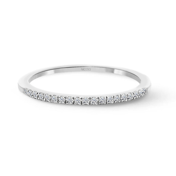 Anillo Diamantes Azalea 0.09 Oro Blanco - Alianzas de Brillantes