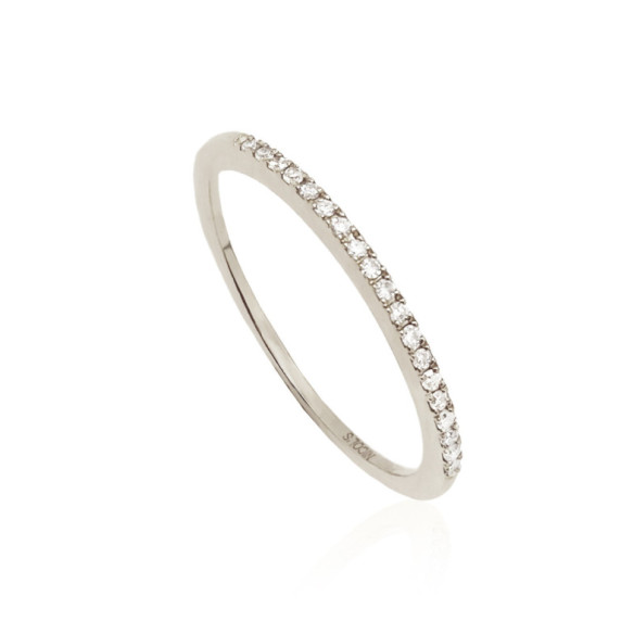 Anillo Diamantes Azalea 0.09 Oro Blanco - Alianzas de Brillantes