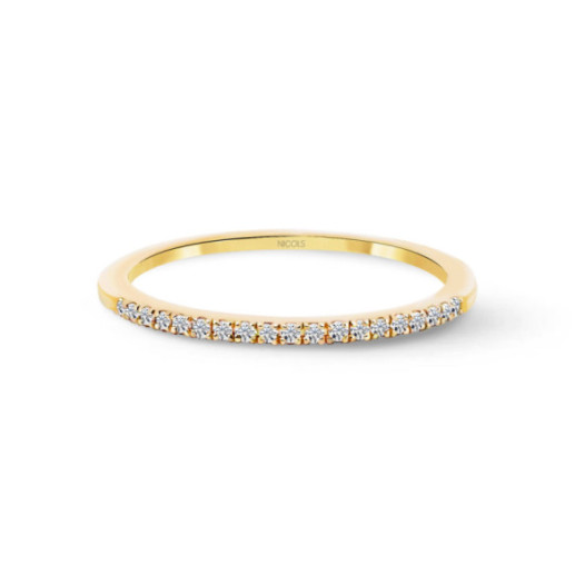 Diamond Ring AZALEA 0.09 Yellow Gold - Engagement wedding rings