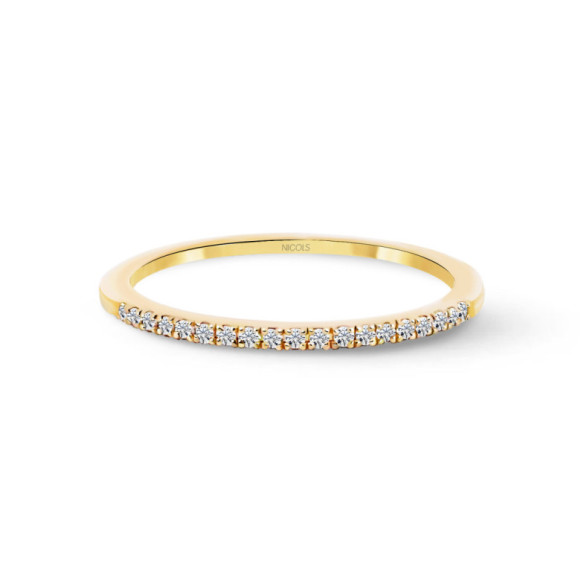 Anillo Diamantes Azalea 0.09 Oro Amarillo - Alianzas de Compromiso