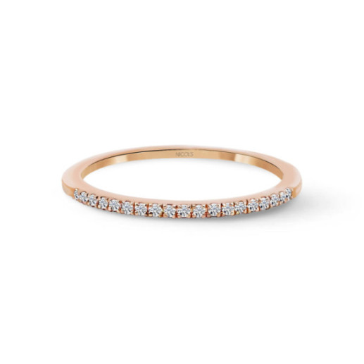 Anillo Diamantes Azalea 0.09 Oro Rosa - Talla Brillante