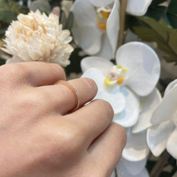 Anillo Diamantes Azalea 0.09 Oro Rosa - Génial