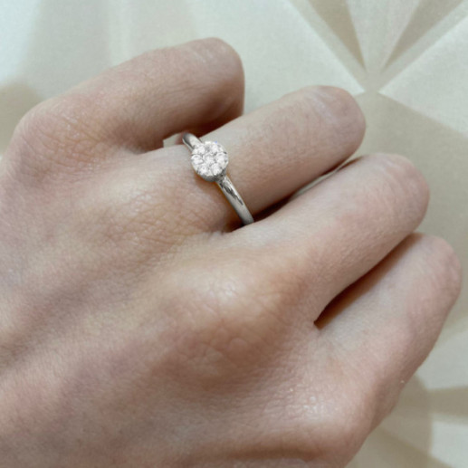 Anillo Diamantes Pasion de Diamantes 0.23 Oro Blanco - Talla Brillante 2