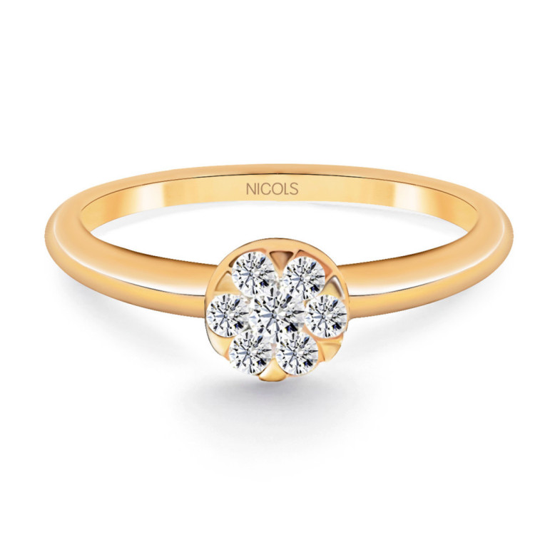 Anillo Diamantes Pasion de Diamantes 0.23 Oro Rosa - Anillos de Diamantes