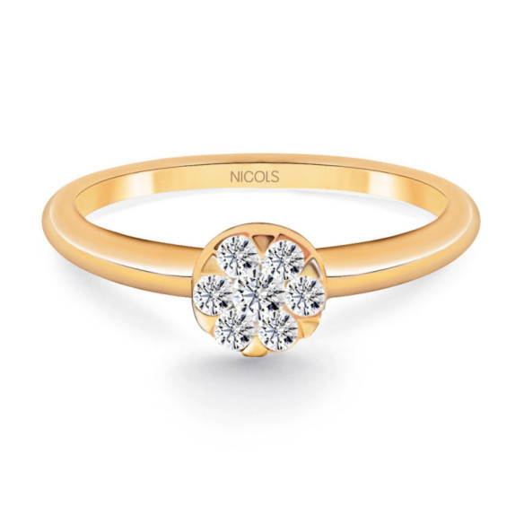 Anillo Diamantes Pasion de Diamantes 0.23 Oro Rosa - Anillos de Diamantes
