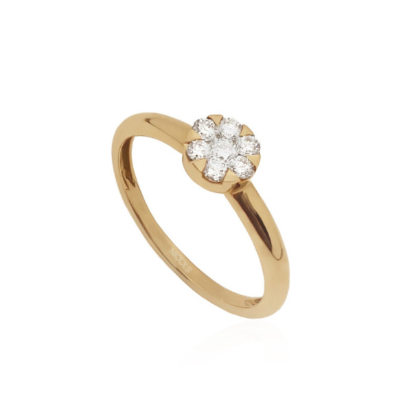 Anello Diamond Passion con diamante 0,23 in oro rosa - Anelli di diamanti
