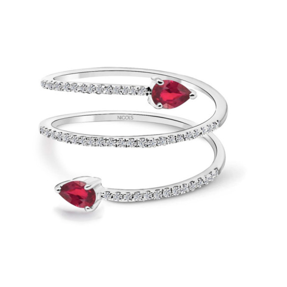 Anillo Diamantes Spiral Rings - diseños modernos