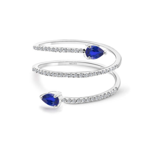 Anillo Diamantes Spiral Rings - diseños modernos