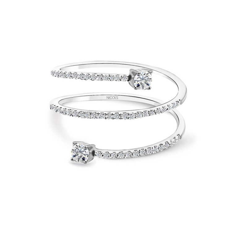 Anillo Diamantes Spiral Rings - diseños modernos