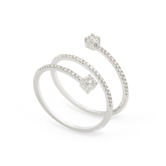 Anillo Diamantes Spiral Rings - diseños modernos