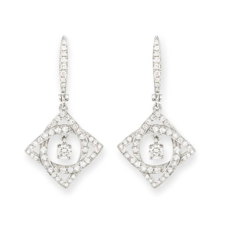 Pendientes Diamantes Rombos Essentials - Pendientes de Novia
