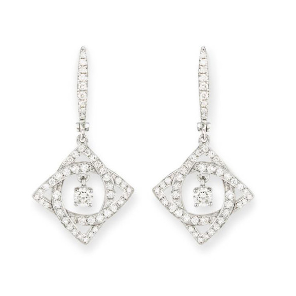 Pendientes Diamantes Rombos Essentials - Pendientes de Novia