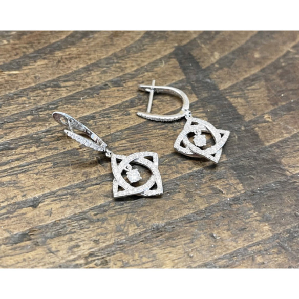 Pendientes Diamantes Rombos Essentials - Pendientes de Novia