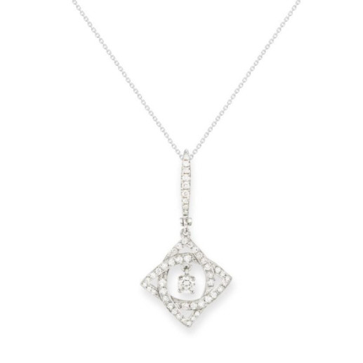 Ciondolo con diamante rombo Essentials - Pendenti di diamanti