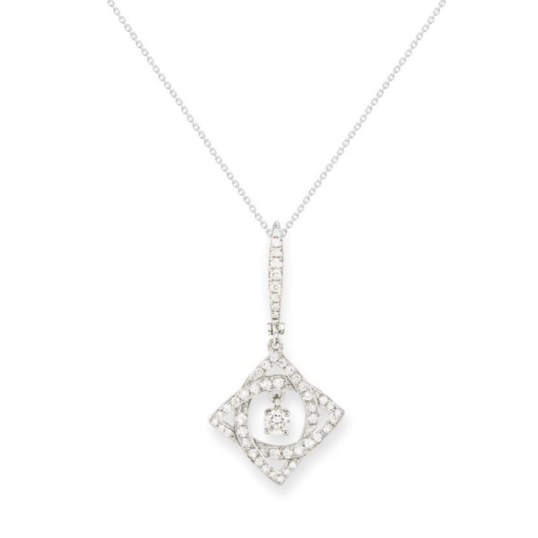 Essentials-Rhombus-Diamant-Anhänger - Diamantanhänger