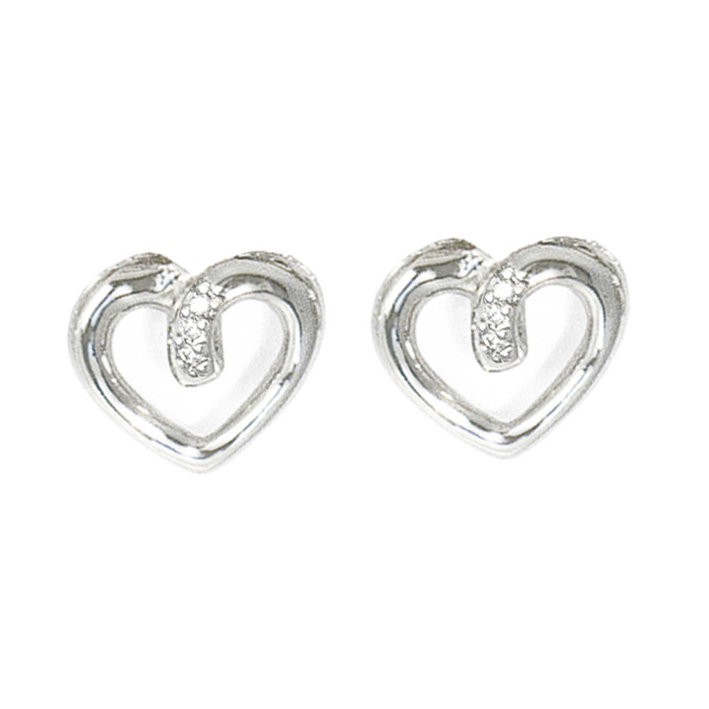 Brincos Corazon Queen Of Hearts - Brincos de diamante