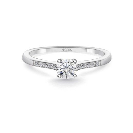 Anillo Compromiso Venus 0.37 - Talla Brillante