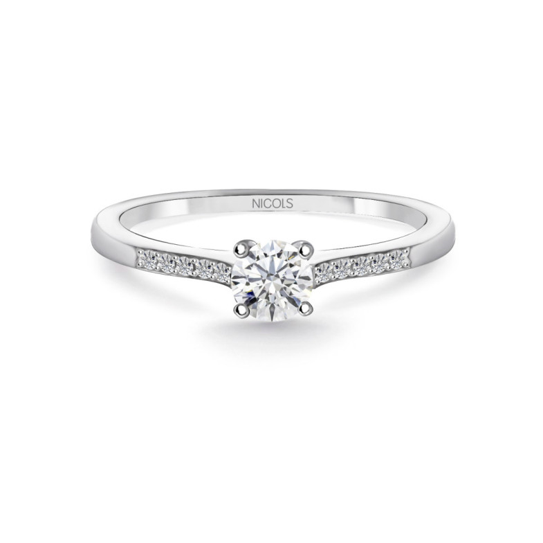 Anillo Compromiso Venus 0.37 - Talla Brillante