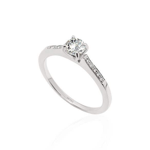 Anillo Compromiso Venus 0.37 - Talla Brillante