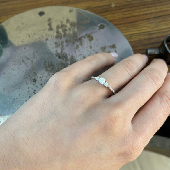 Anillo Diamantes Venus 0.47 - Anillos Compromiso Aniversario