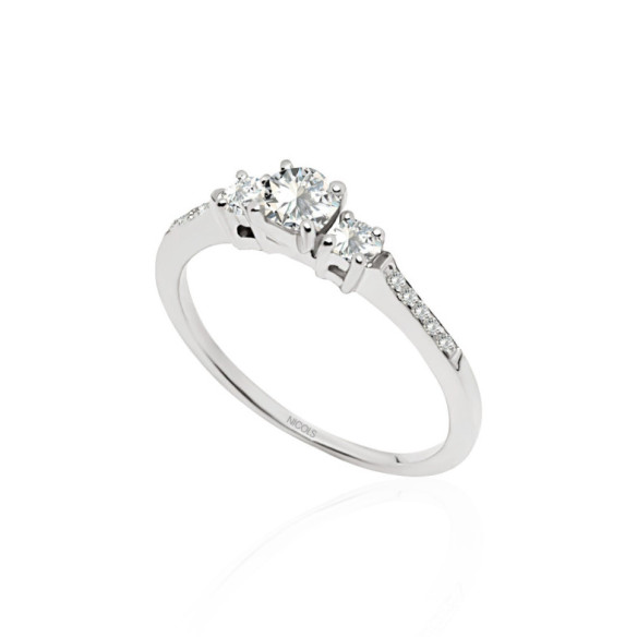 Anillo Diamantes Venus 0.47 - Anillos Compromiso Aniversario