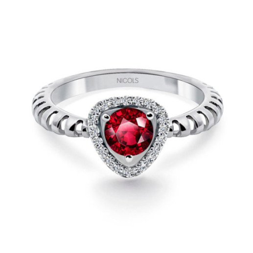 Anillo Rubi Triangle - Anillos de Rubí