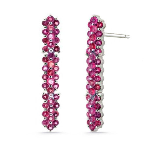 Pendientes Oro Panal Colourful - Boucles d'oreilles Rubi