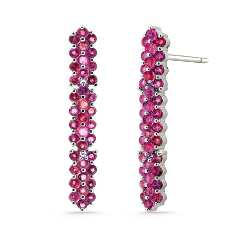 Pendientes Oro Panal Colourful - Pendientes de Rubi